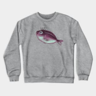 Funny Fish With Fancy Eyelashes Crewneck Sweatshirt